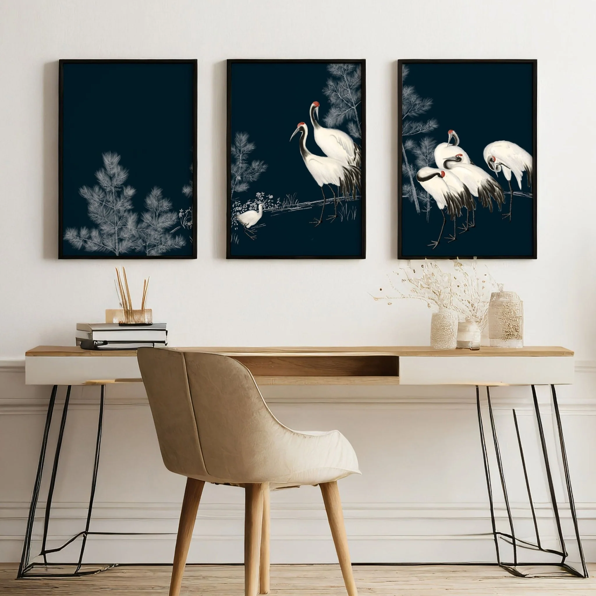Modern Wall Art Large | Set of 3 Asian Inspired Wall art Prints - Image 2