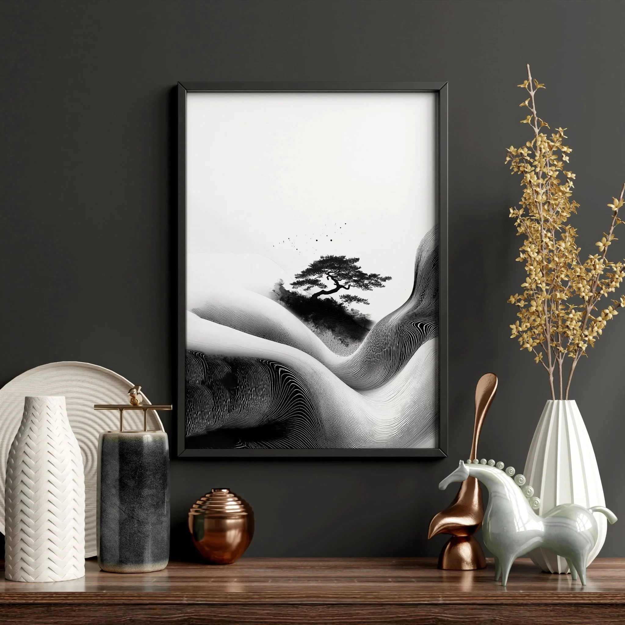 Modern Wall Art Living Room | Set of 3 Asian Inspired Wall art Prints - Image 16