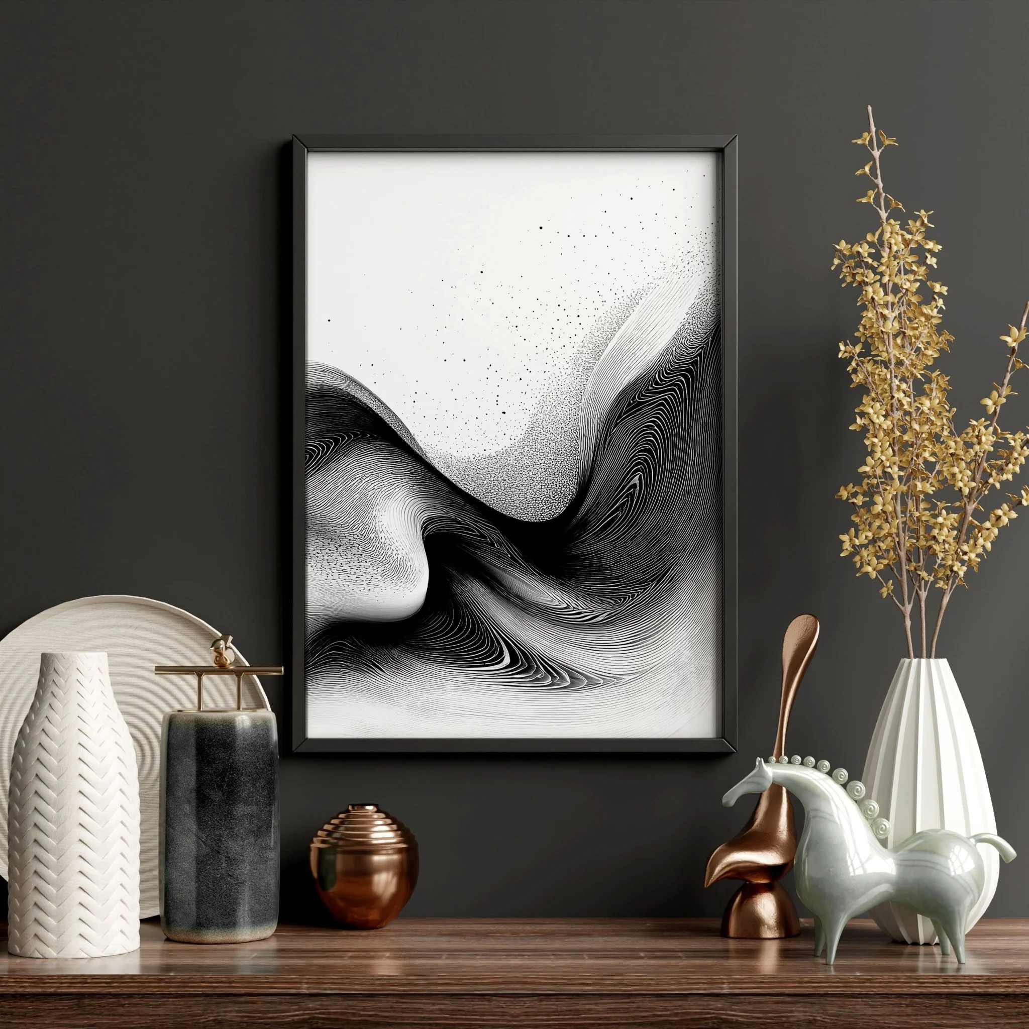 Modern Wall Art Living Room | Set of 3 Asian Inspired Wall art Prints - Image 17