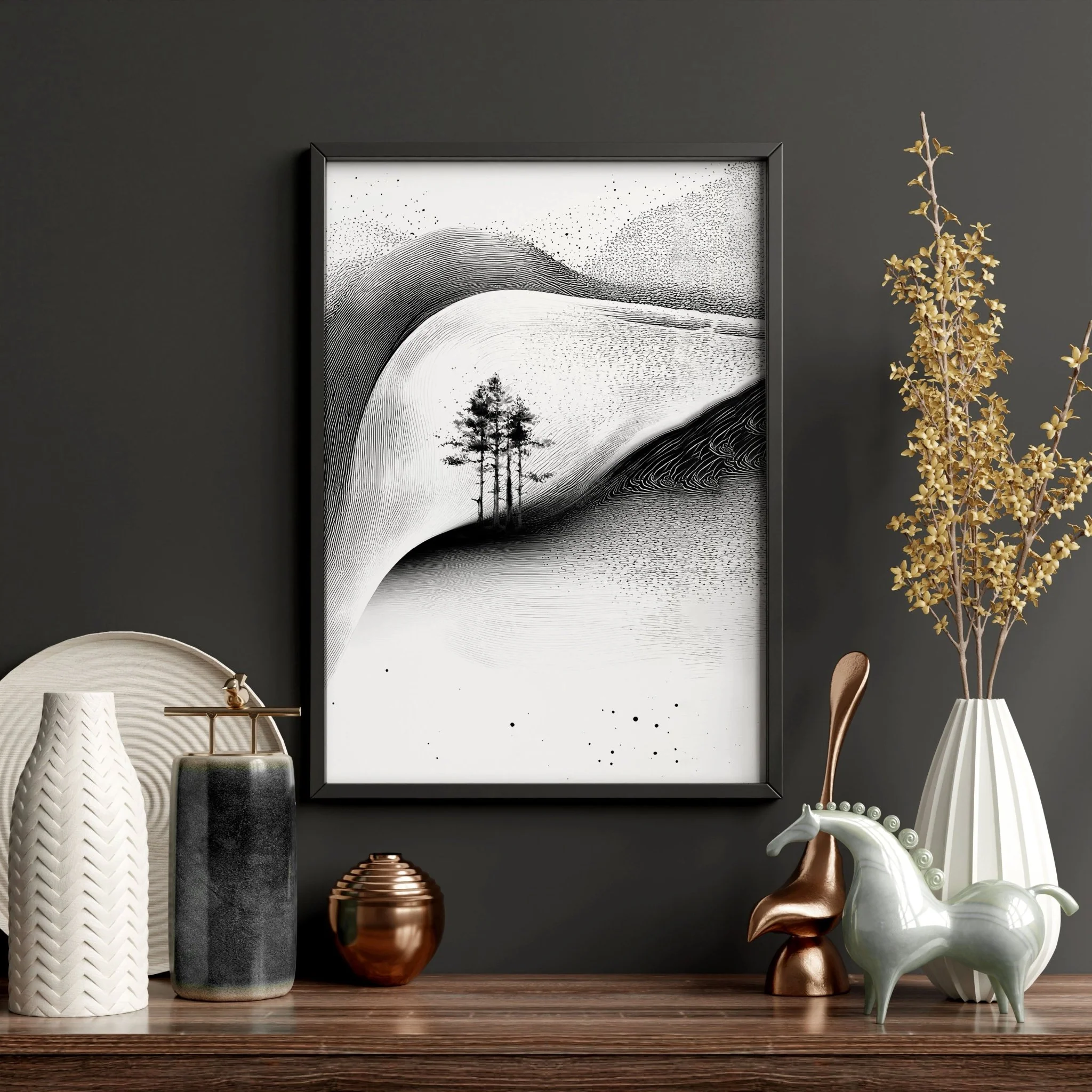 Modern Wall Art Living Room | Set of 3 Asian Inspired Wall art Prints - Image 18