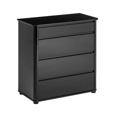 Moritz Black High Gloss 4 Drawer Chest - Image 5
