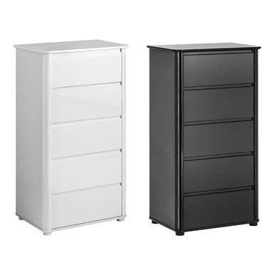 Moritz Black High Gloss 5 Drawer Chest - Image 7