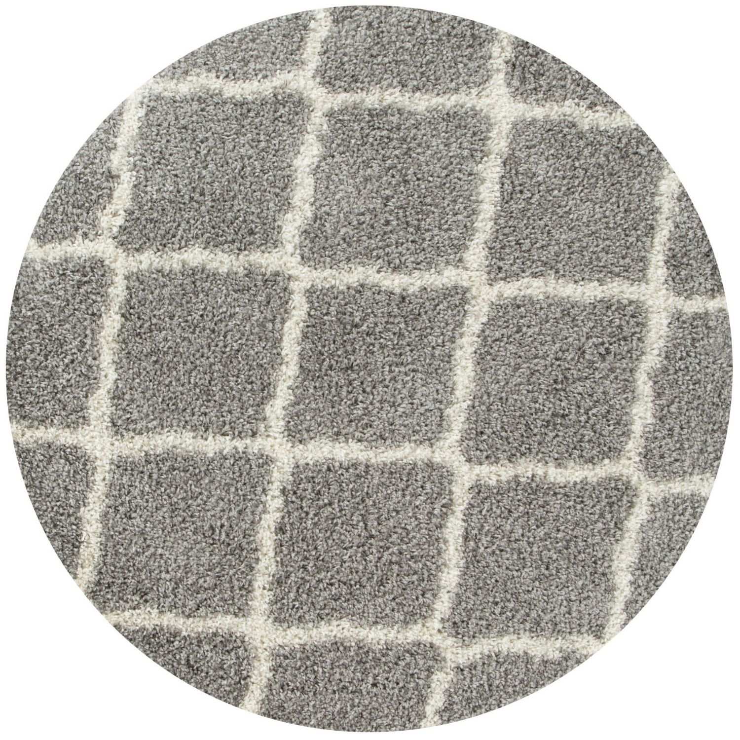 Moroccan Grey Shaggy Rug | 710 - Image 18