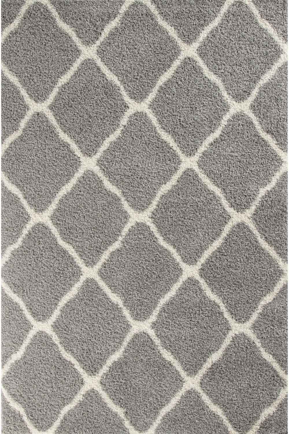 Moroccan Grey Shaggy Rug | 710 - Image 5