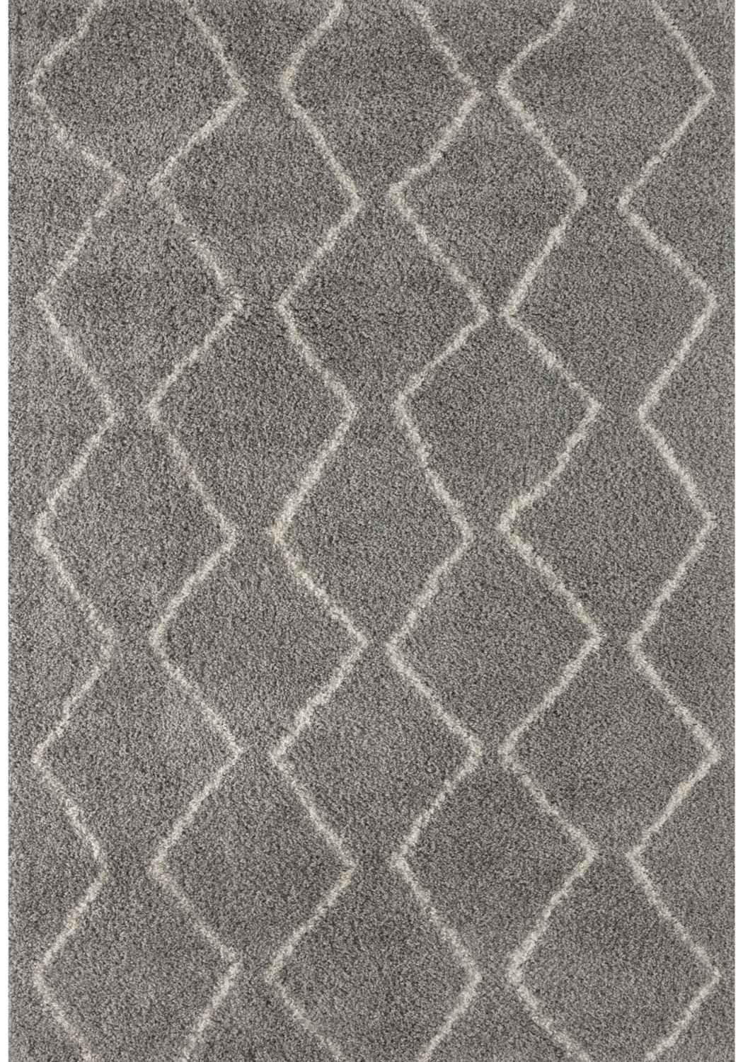 Moroccan Grey Shaggy Rug | 810 - Image 5