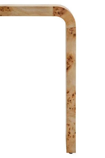 Mota Burl Wood Design Curved Side Table - Image 13