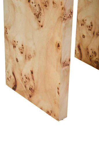 Mota Burl Wood Design Curved Side Table - Image 15