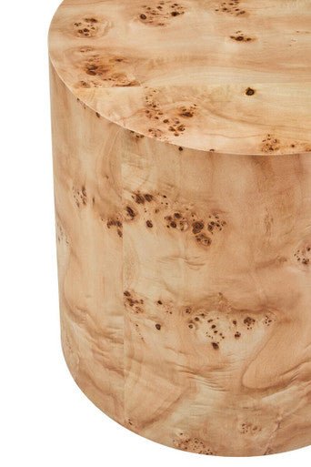 Mota Burl Wood Design Round Side Table - Image 10