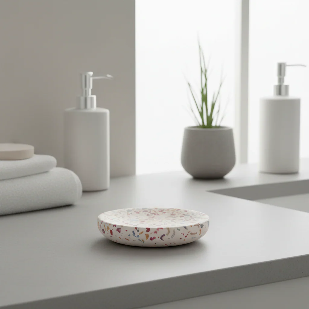 Mozie Terrazzo Effect Soap Dish - Image 3