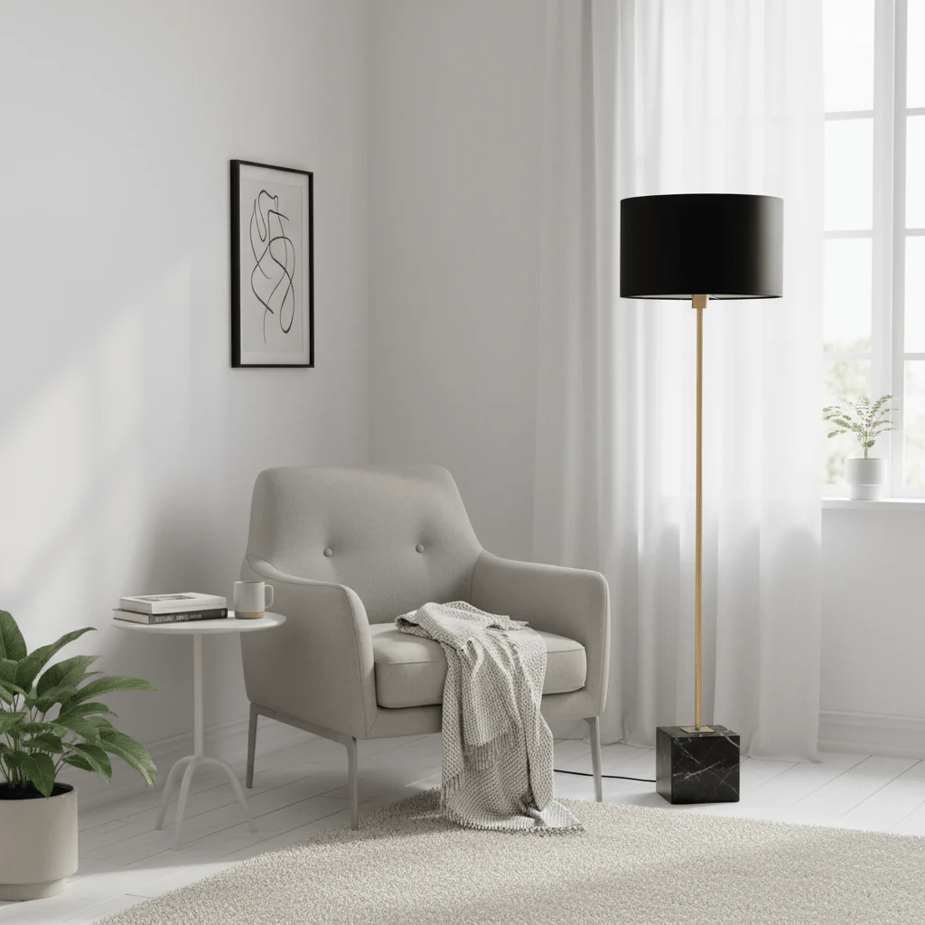 Murdoch Black Floor Lamp - Image 8