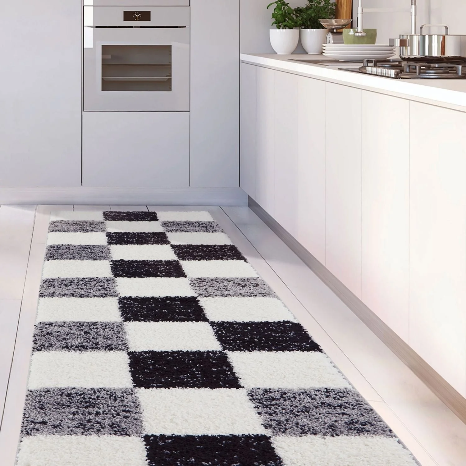 Myshaggy Geometric Grey Rug - Image 18
