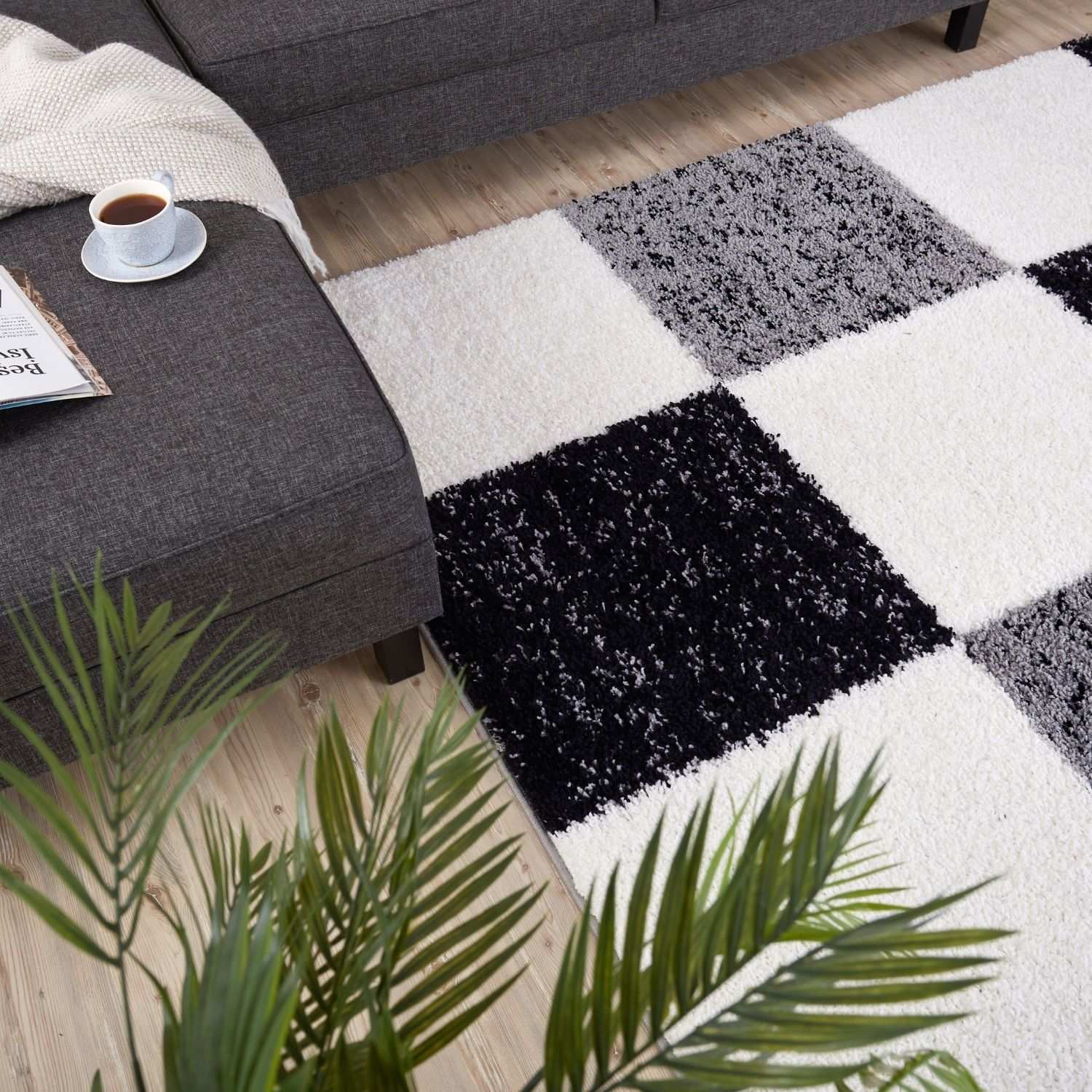 Myshaggy Geometric Grey Rug - Image 8