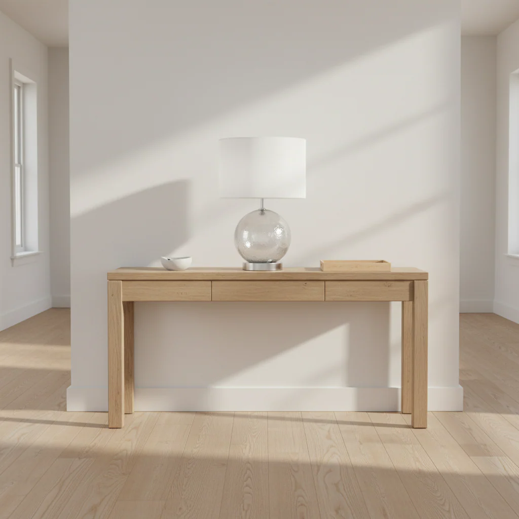 Naomi White Fabric Shade Table Lamp - Image 4