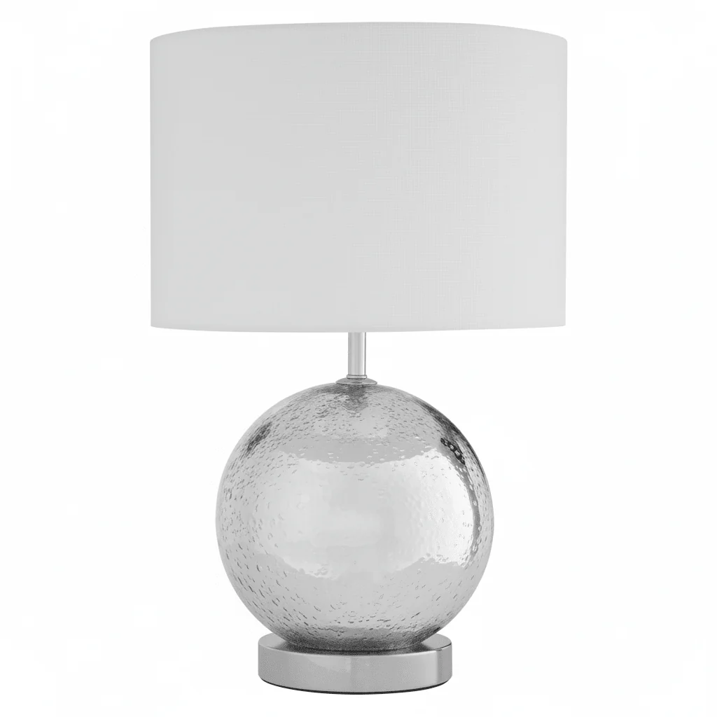 Naomi White Fabric Shade Table Lamp - Image 7