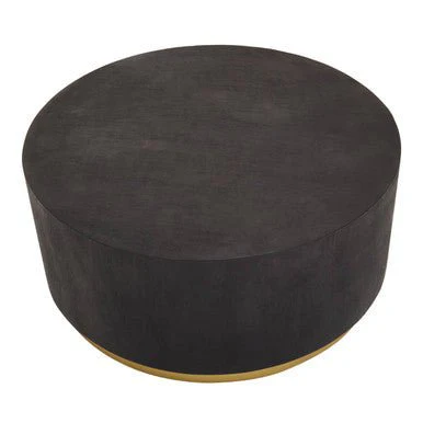 Naro Black And Gold Concrete Look Coffee Table - Image 5