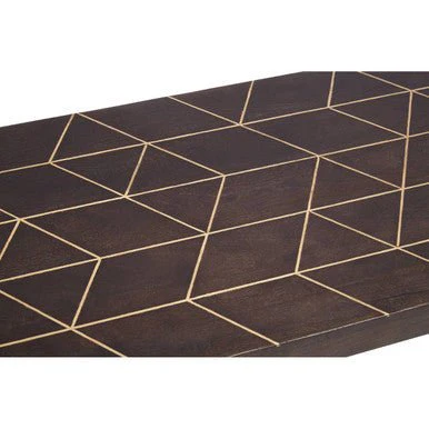 Naro Mango Wood And Gold Finishing Coffee Table - Image 11