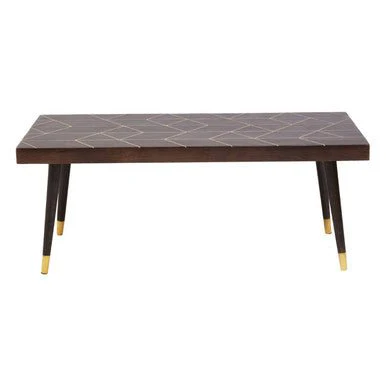 Naro Mango Wood And Gold Finishing Coffee Table - Image 12