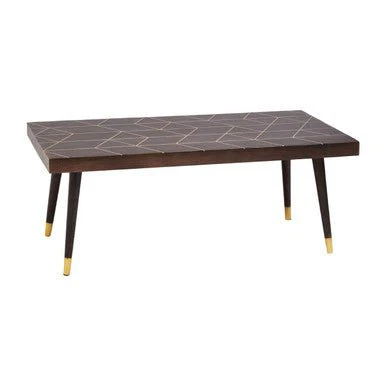 Naro Mango Wood And Gold Finishing Coffee Table - Image 6