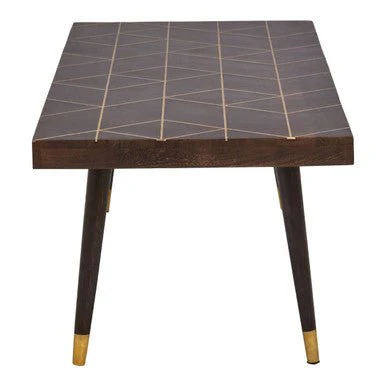 Naro Mango Wood And Gold Finishing Coffee Table - Image 8
