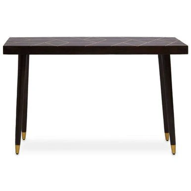 Naro Mango Wood And Gold Finishing Console Table - Image 11