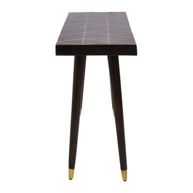 Naro Mango Wood And Gold Finishing Console Table - Image 7