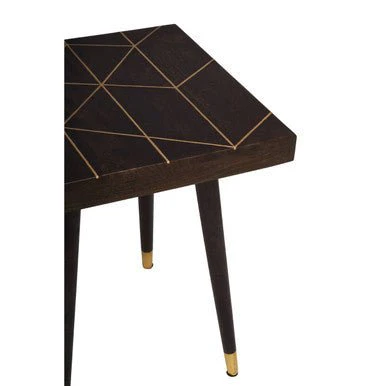 Naro Mango Wood And Gold Tip Legs Side Table - Image 8