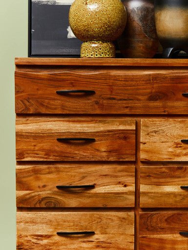 Nashik 9 Drawer Acacia Chest - Image 12