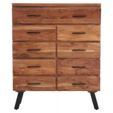 Nashik 9 Drawer Acacia Chest - Image 5