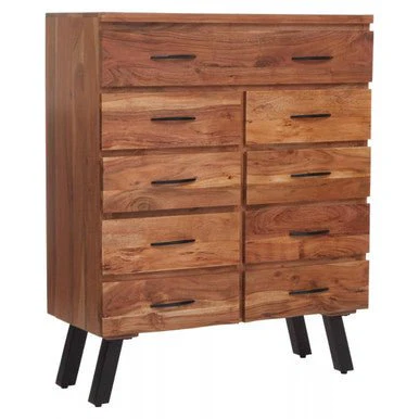 Nashik 9 Drawer Acacia Chest - Image 7