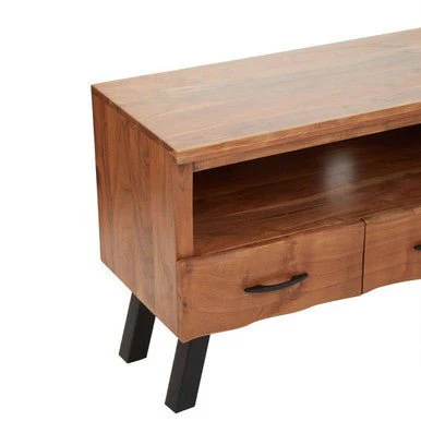 Nashik Two Drawer Acacia Media Unit - Image 11