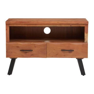 Nashik Two Drawer Acacia Media Unit - Image 5