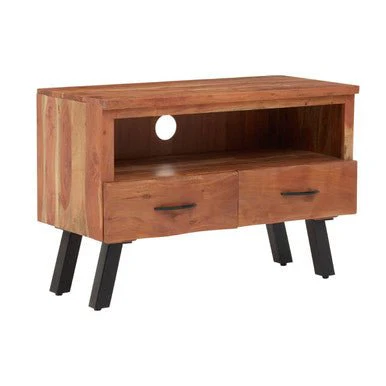 Nashik Two Drawer Acacia Media Unit - Image 7