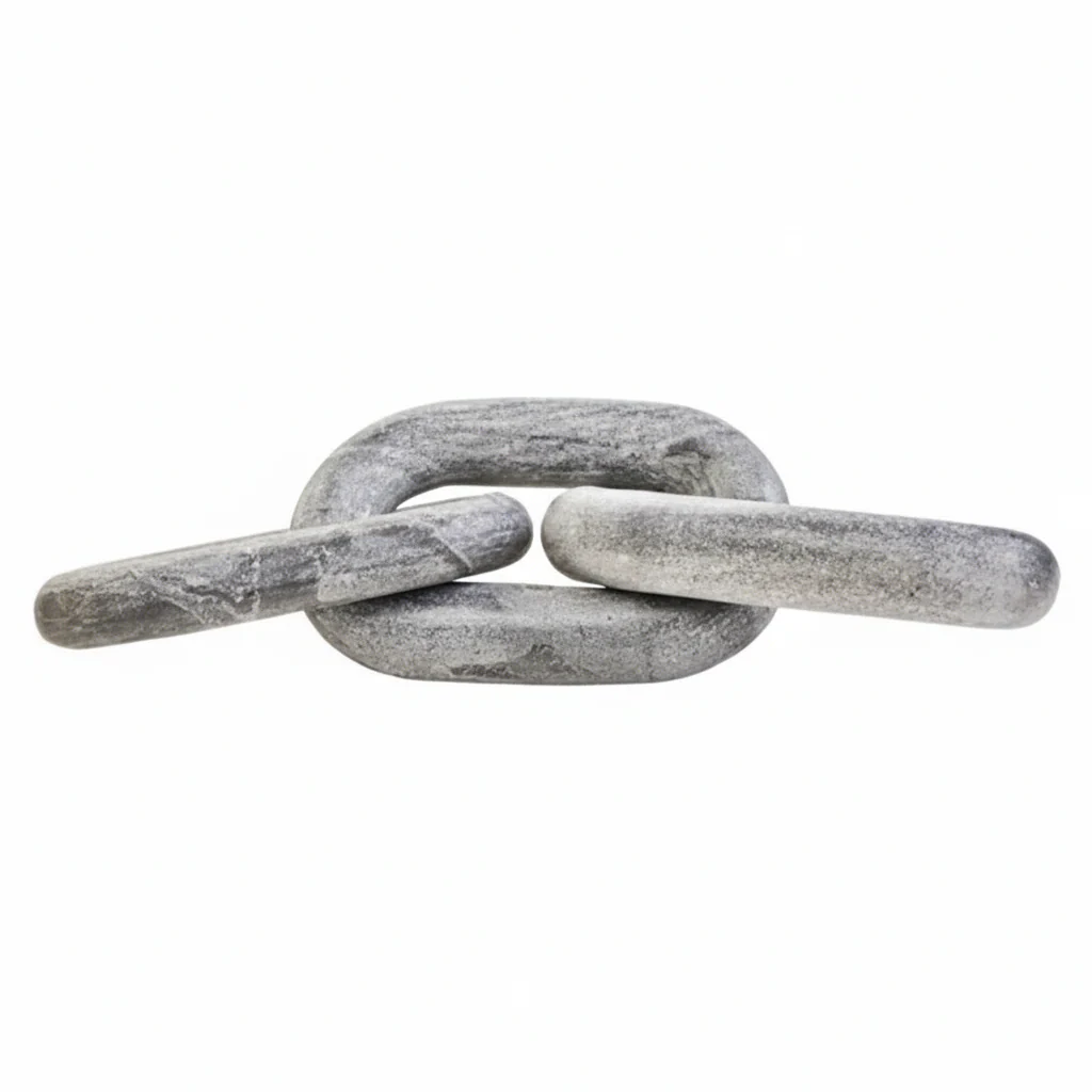 Nason Grey Marble Three Link Chain - Image 5
