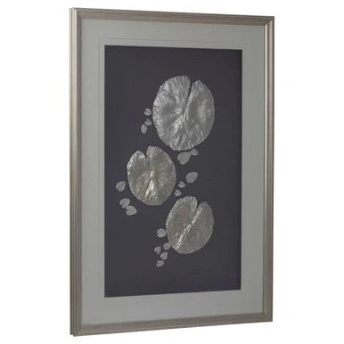 Nason Silver Leaf Design Framed Wall Art - Image 6