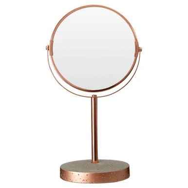 Neptune Copper Finish Round Swivel Bathroom Mirror - Image 10