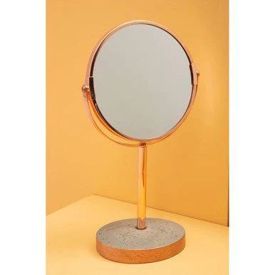 Neptune Copper Finish Round Swivel Bathroom Mirror - Image 9