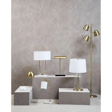 Newton Brass Finish Desk Lamp - Image 8