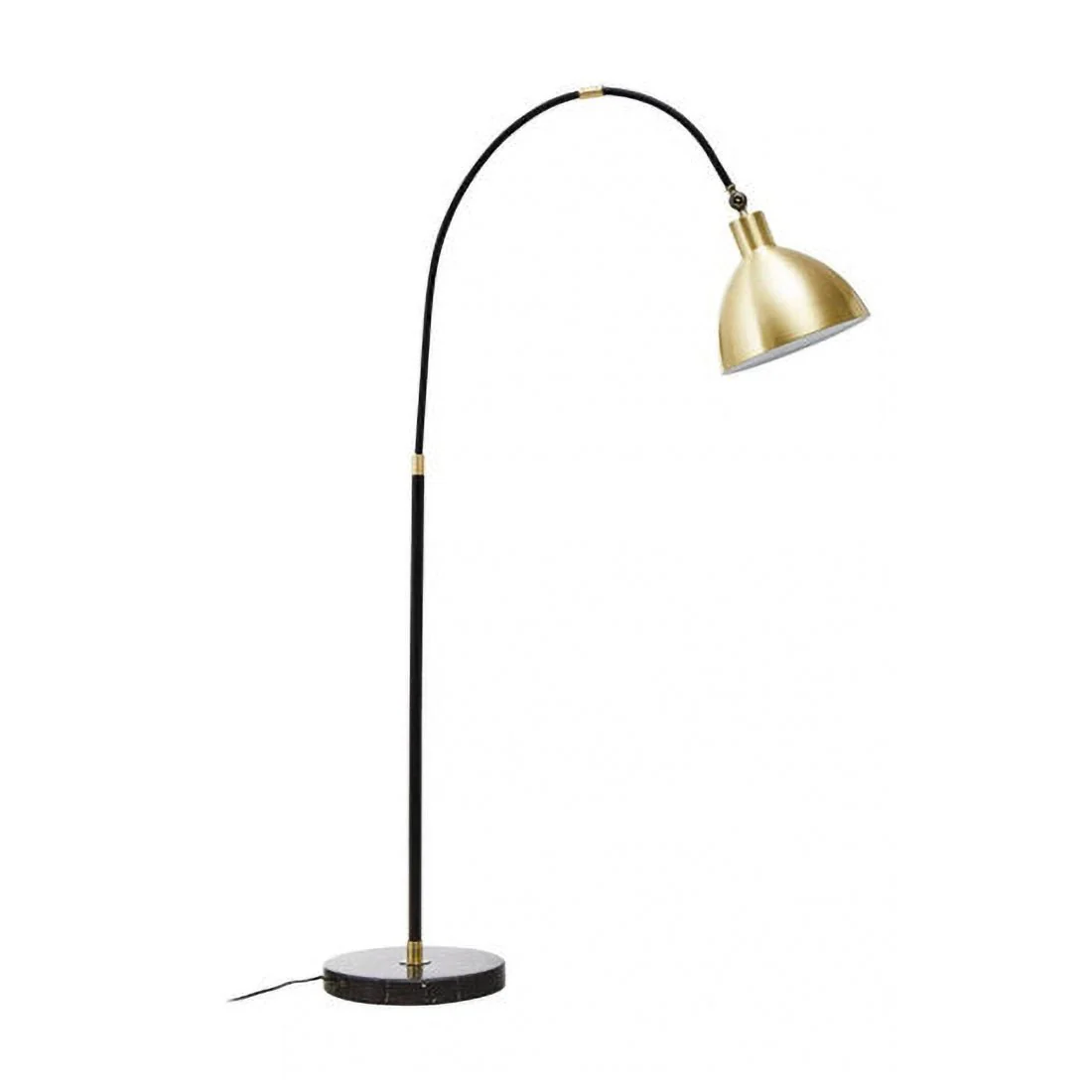Newton Gold Finish Metal Shade Floor Lamp - Image 5