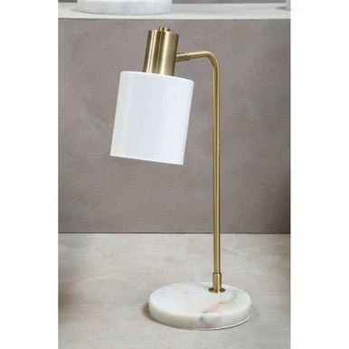 Newton White Shade Desk Lamp - Image 12