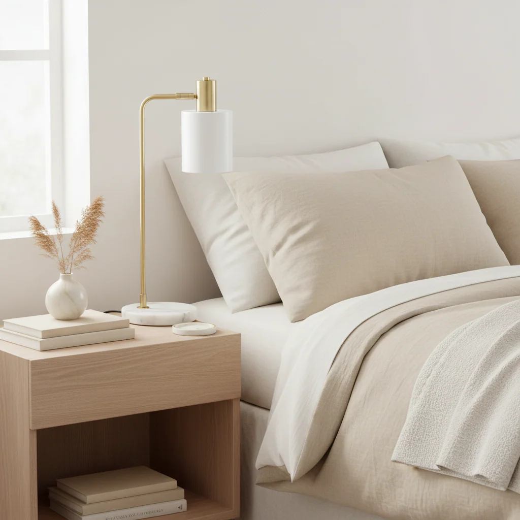 Newton White Shade Desk Lamp - Image 4