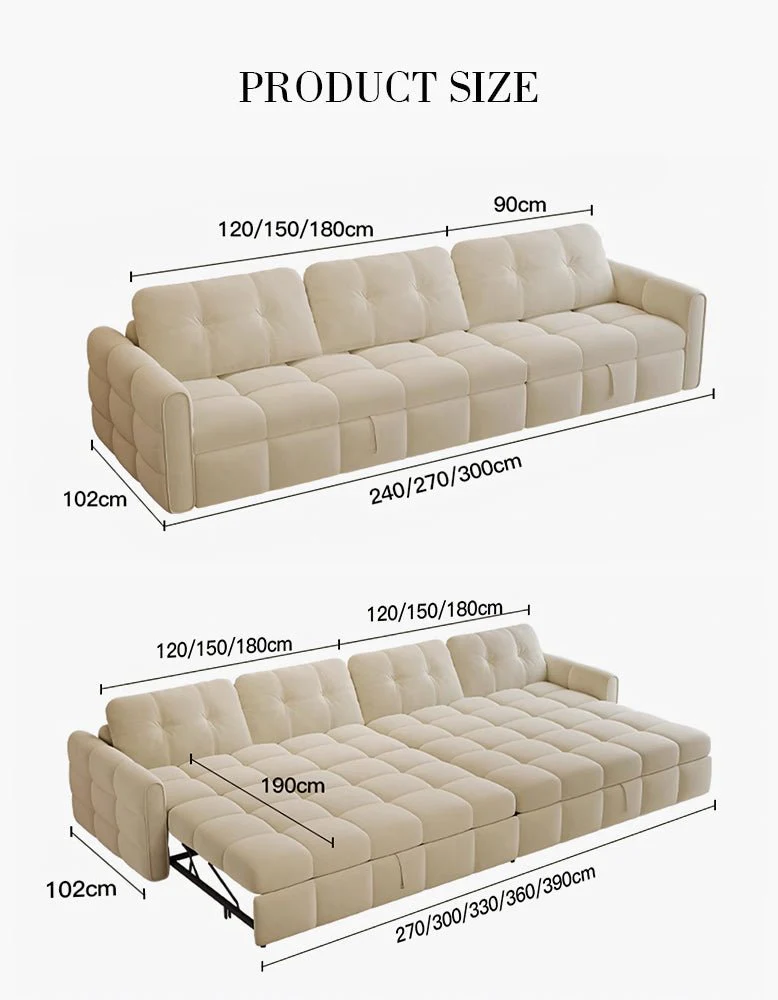 Nguyen Two Seater Sofa Bed, Three Seater Sofa Bed - Image 15