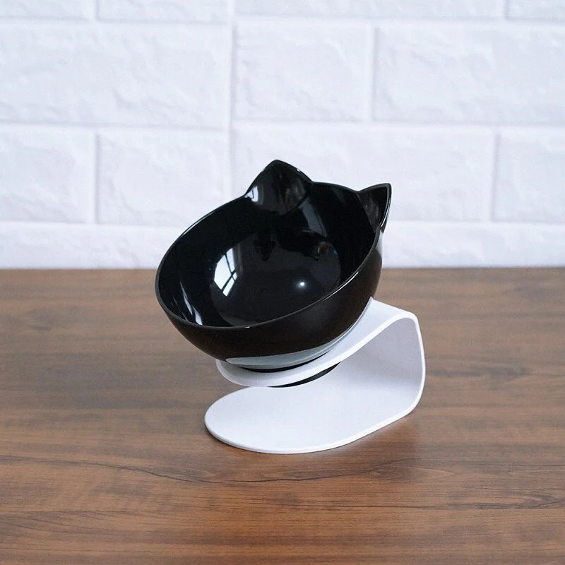 Non Slip Double Cat Bowl With Raised Stand Pet Food Cat Feeder Protect Cervical Vertebra Dog Bowl Transparent Pet Products - Image 10