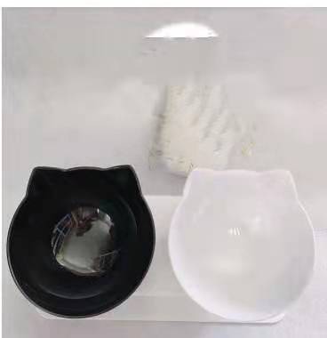 Non Slip Double Cat Bowl With Raised Stand Pet Food Cat Feeder Protect Cervical Vertebra Dog Bowl Transparent Pet Products - Image 15