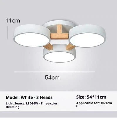 Nordic Bedroom Ceiling Lamps Small Apartment Living Room Simple Modern - Image 6
