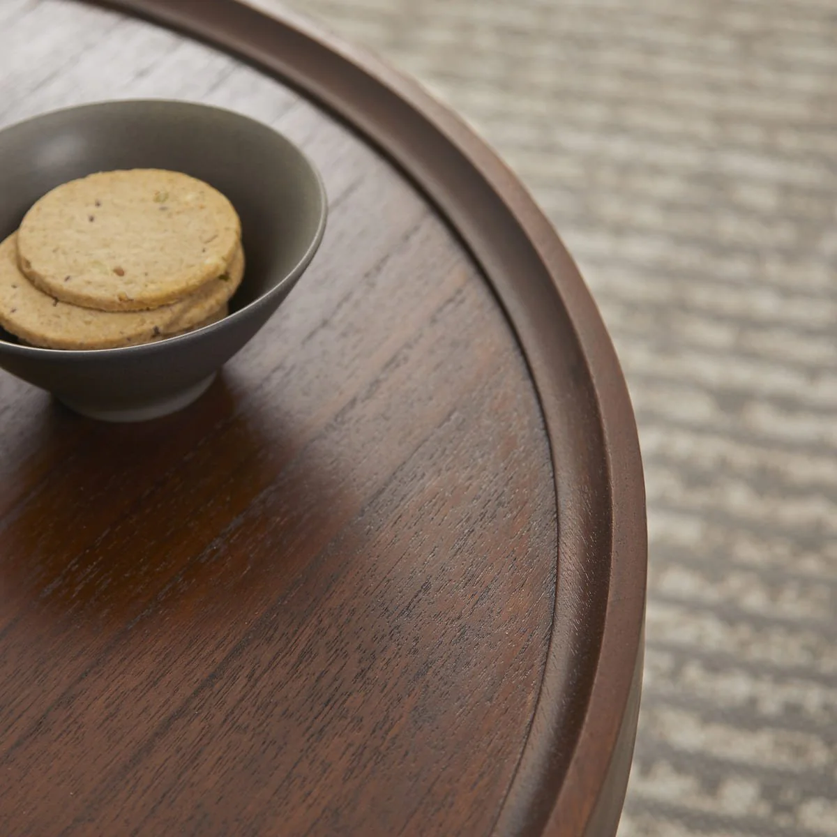 Norway Walnut Round Coffee Table - Image 4