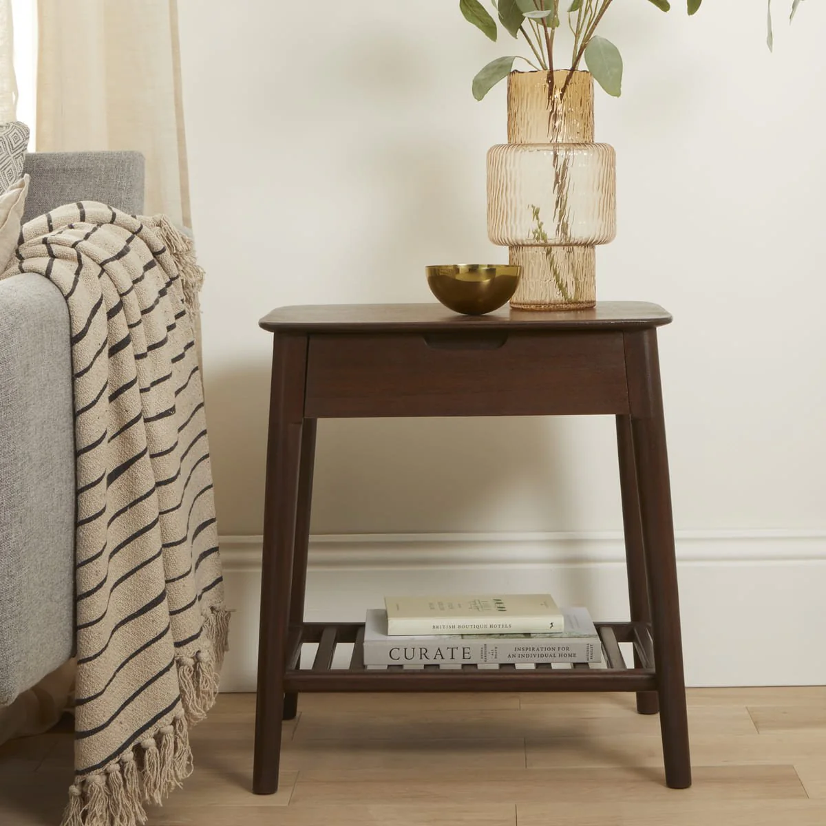 Norway Walnut Side Table - Image 2