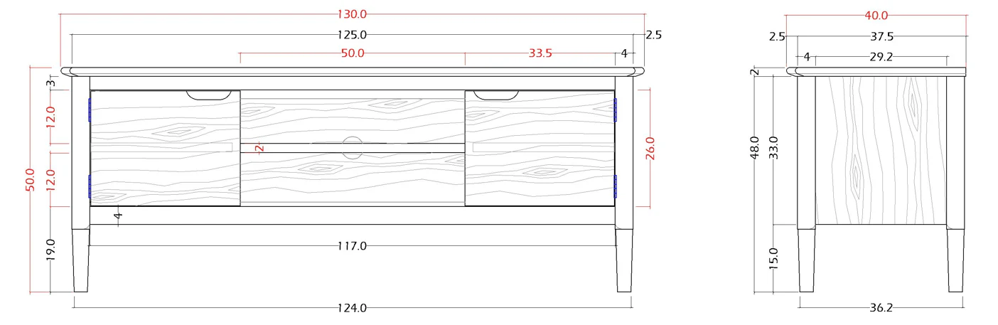 Norway Walnut TV Stand & Media Unit - Image 12
