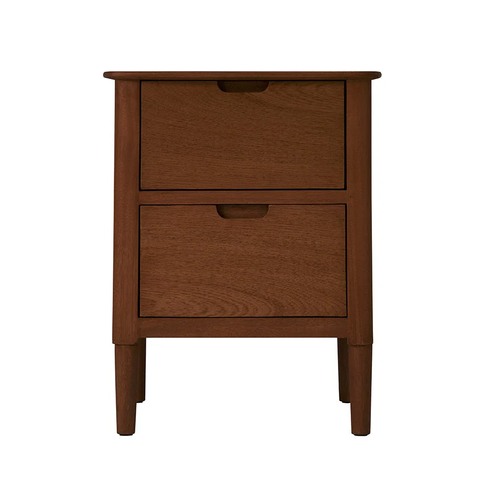 Norway Walnut Wooden Bedside Table - Image 10