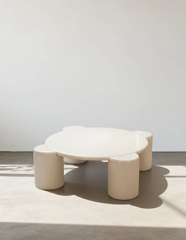 Nova Flower Nesting Coffee Table, White - Image 5