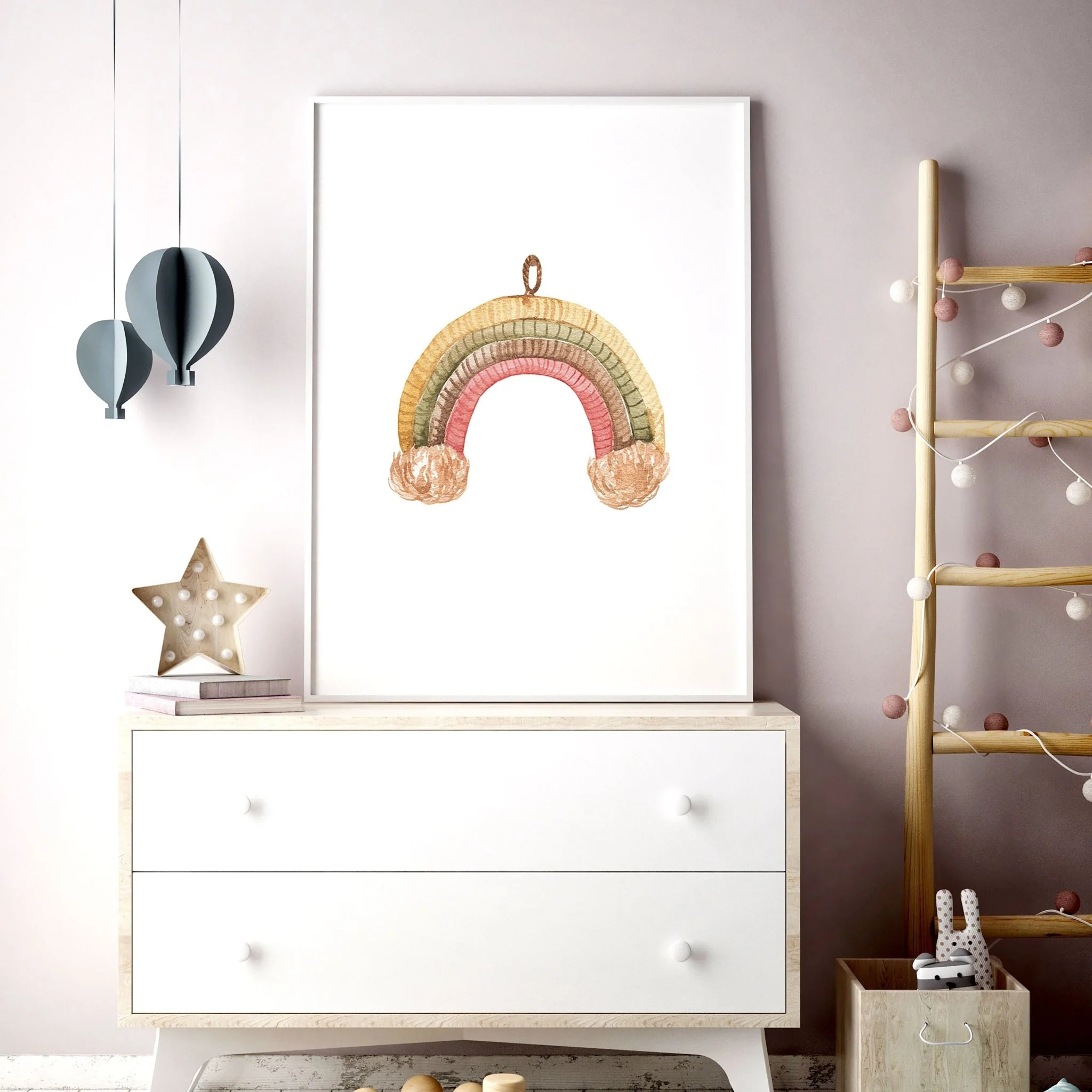 Nursery art wall decor | set of 2 framed wall art - Image 4